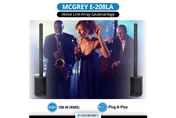 McGrey E-208LA Aktiv Line Array Säulenanlage  - Retoure (Zustand: gut) image 2