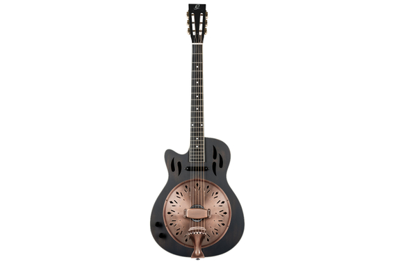 Ortega RRG40CE-DBK-L Resonatorgitarre Distressed Black  - Retoure (Zustand: sehr gut) image 2