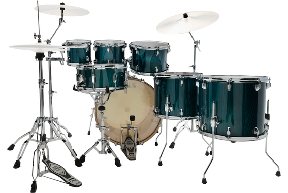 Tama CL52R-PGHP Superstar Classic Drumkit Gloss Sapphire Lacebark Pine image 2