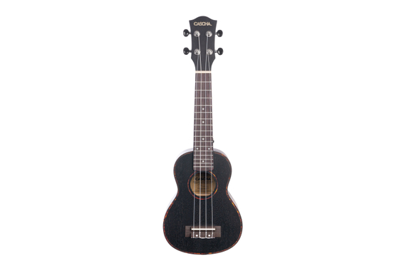 Cascha Premium Mahogany Sopran Ukulele Set Noir image 2