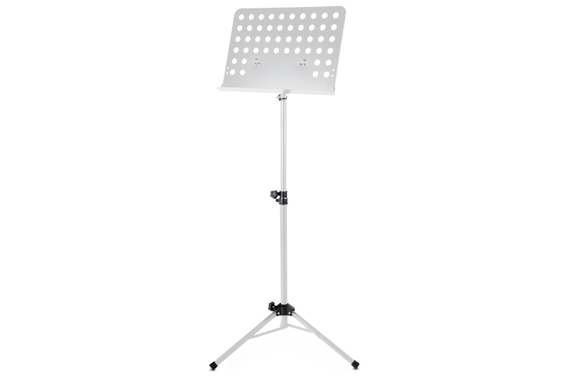 Classic Cantabile Pupitre D'Orchestre En Tôle Perforée Heavy Blanc Lot De 3 image 2