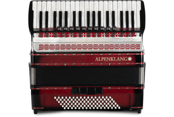 Alpenklang Pro Accordeon IV 96 CM Shadow Red image 2