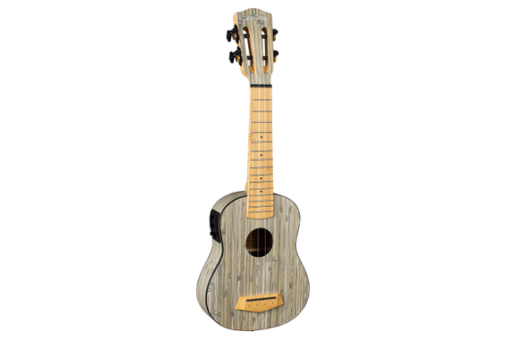 Cascha 2315E Ukulele Soprano Bamboo Graphite Bundle con Pickup image 2