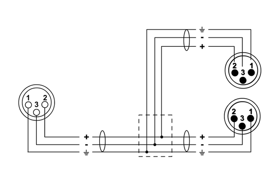 Cordial CFY 0,3 FMM Cable Adaptador XLR 0,3 m Negro image 2