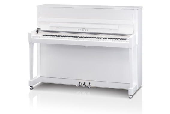 Kawai K-200 WH/P SL Piano Wit Hoogglans Set image 2