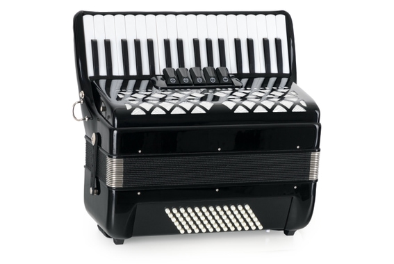 Classic Cantabile 72 Bass Akkordeon "Secondo V" Schwarz image 2