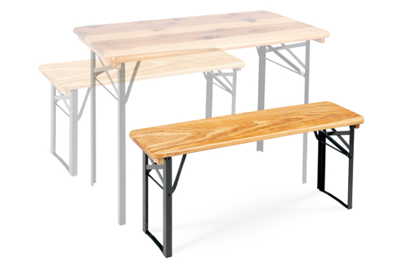 Stagecaptain BBB-117 Hirschgarten Bierzeltbank 117 cm Naturel 2x Set image 2