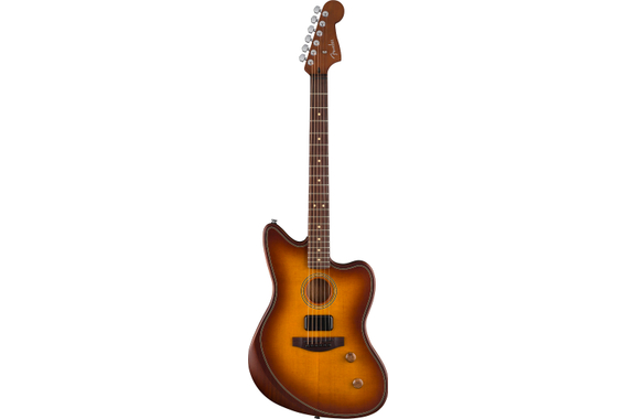 Fender Acoustasonic Standard Jazzmaster Honey Burst image 2
