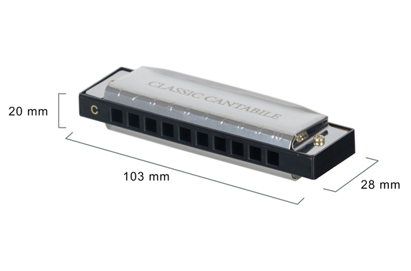 Classic Cantabile AHB-150 ECO Alabama Blues Harmonica C Major image 2