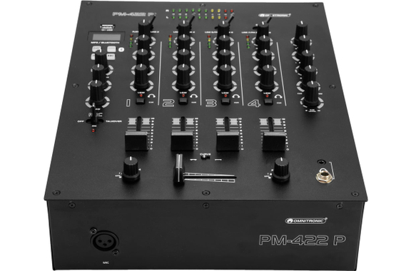 Omnitronic PM-422P Mixeur DJ avec Bluetooth & Lecteur MP3 image 2