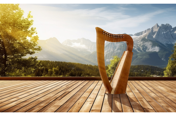Classic Cantabile H-12 WN Keltische Harfe 12 Saiten image 2
