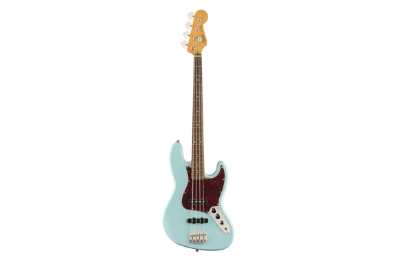 Squier Classic Vibe '60s Jazz Bass LRL Daphne Blue Gigbag Set image 2