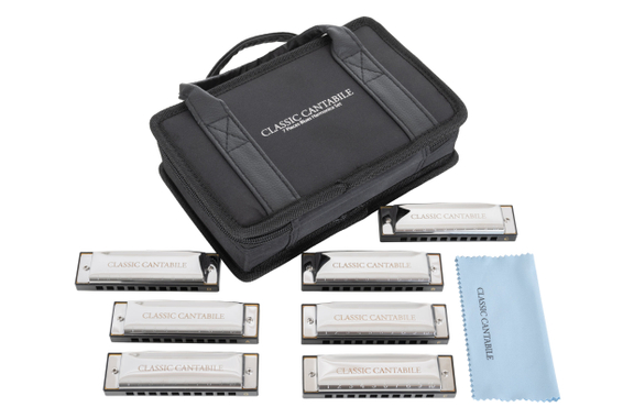Classic Cantabile AHBS-7 Alabama Blues Harmonica 7er Set  - Retoure (Zustand: sehr gut) image 2