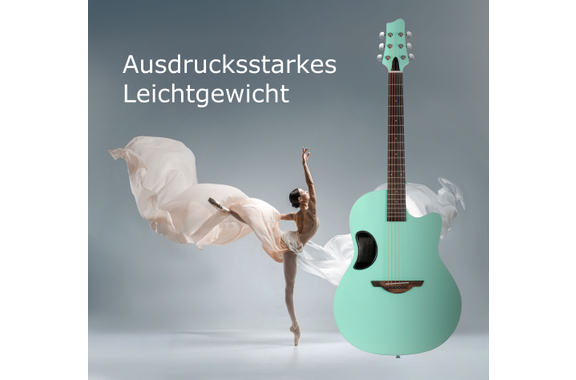 Classic Cantabile CS-100TQ Westerngitaar Turquoise image 2