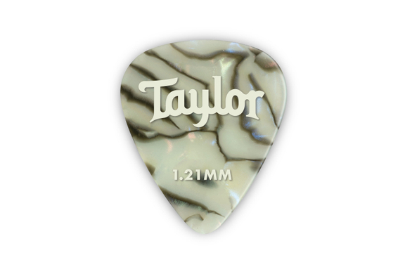 Taylor Celluloid Confezione Da 12 Plettri Abalone 1,21mm image 2