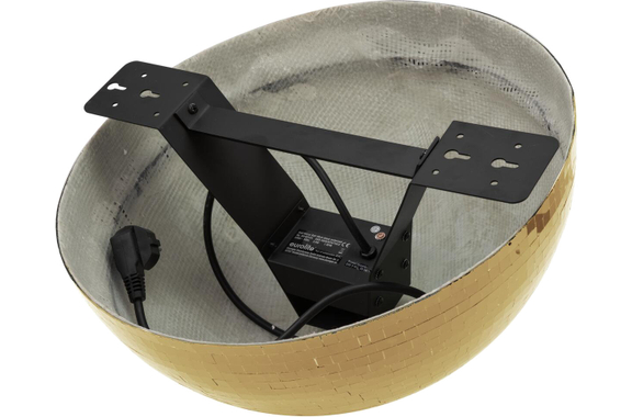 Eurolite Spiegelhalve Bol 40 cm Goud Gemotoriseerd image 2