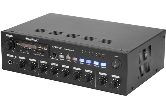 Omnitronic CPZ-60P PA Mixer-Amplifier image 2