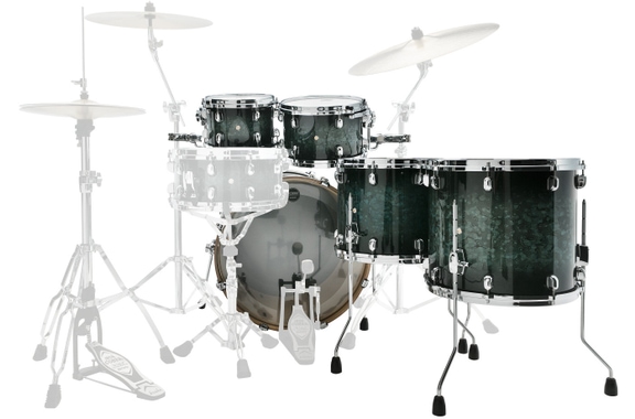 Tama MBS52RZS-MSL Starclassic Performer Shellkit Molten Steel Burst image 2
