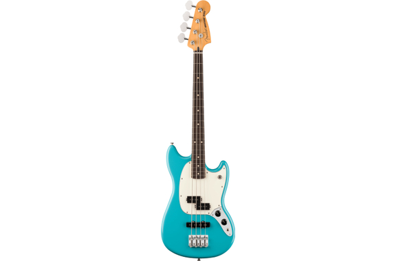 Fender Player II Mustang Bass PJ RW Aquatone Blue image 2