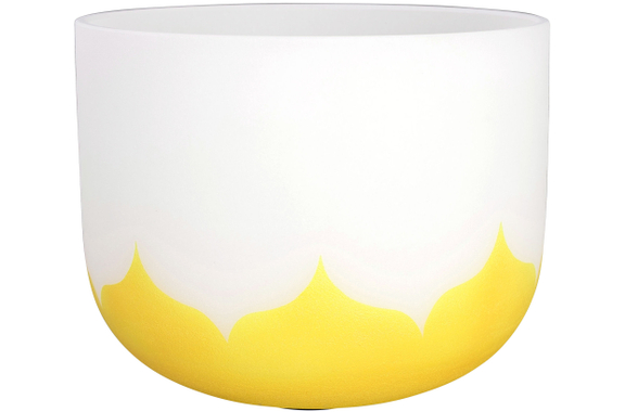Cuenco de Cristal Sela SECLU12E Lotus 12" Nota E (432 Hz) Amarillo image 2