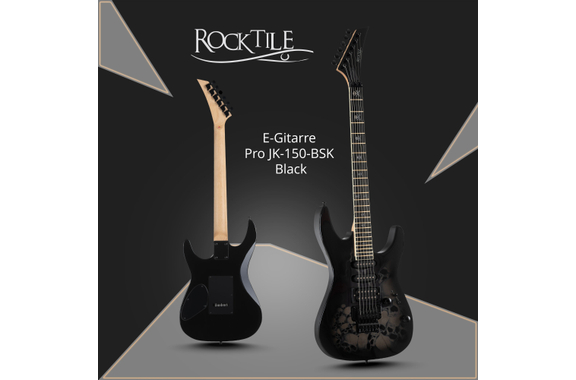 Rocktile Pro JK150-BSK E-Gitarre Skull image 2