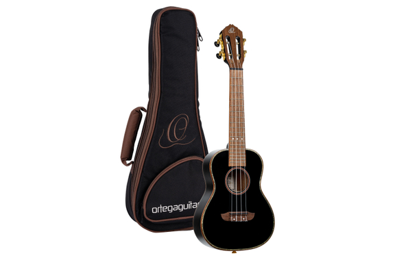 Ortega Onyx Series Konzert Ukulele All Gloss Black image 2