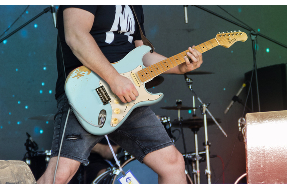 Rocktile Vinstage ST-RMGN E-Gitarre Bright Sky Blue  - Retoure (Zustand: sehr gut) image 2