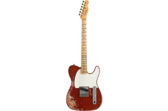 Fender Custom Shop Limited Edition '50s "Cocked Wah" Pine Esquire Super Heavy Relic Aged Cimarron Red image 2