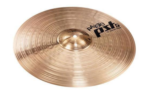 Paiste PST 5 16" Medium Crash met Galgenstandaard Set image 2