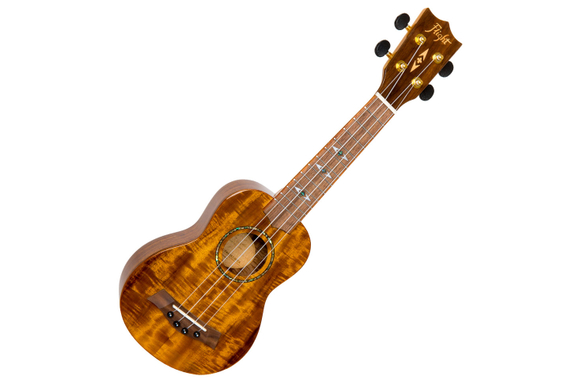 Flight DUS445 Glossy Acacia Soprano Ukulele Set image 2