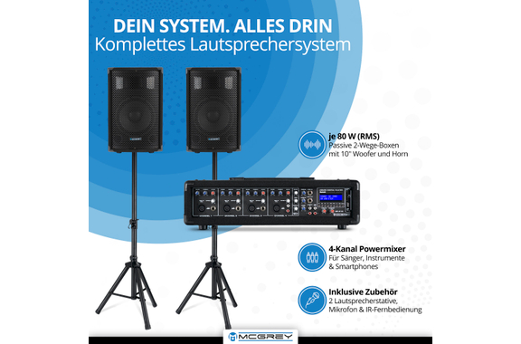 McGrey BP-210 Bandpack PA System 100 Watt image 2