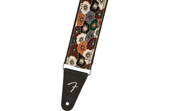 Fender Wild Bloom Strap Brown 2" Guitar Strap image 2