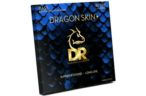 DR Strings Dragon Skin+ Bass Quantum Nickel DBQ-45 Medium 45-105 image 2