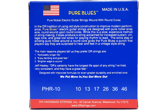 DR Strings Pure Blues PHR-10 Medium 10-46 image 2