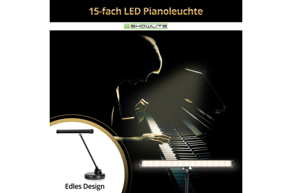 Lampe de Piano LED Showlite WW Noire image 2