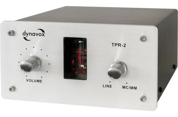Dynavox TPR-2 Röhrenvorstufe Phono Vorverstärker silber  - 1A Showroom Modell (Zustand: wie neu, in OVP) image 2