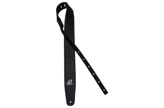 Ortega OSAR-1 Guitar Strap Genuine Leather Black Hole image 2