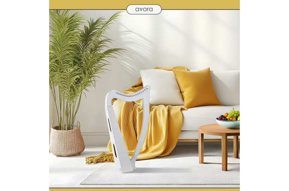 Avora Keltische Harfe 19 Saiten Weiß image 2