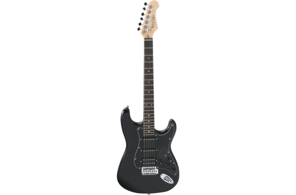 Rocktile Pro ST60-BK Guitare Électrique Tout Noir Set AK20G image 2
