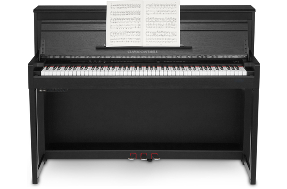 Classic Cantabile UP-1Plus SM Pianoforte Elettrico Verticale Nero Opaco image 2