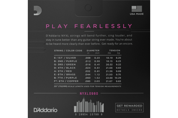 D'Addario NYXL0980 image 2