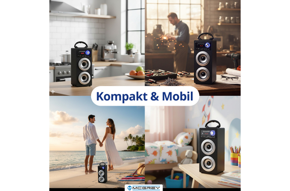 McGrey BS-20 Beachside Altavoz Bluetooth Plateado image 2