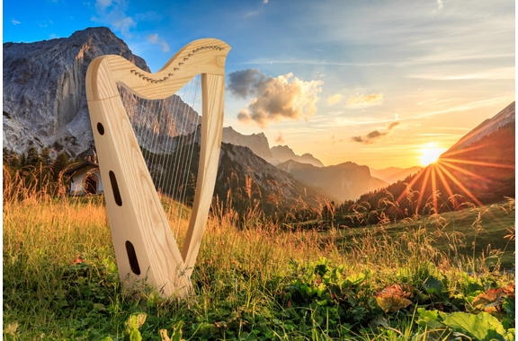 Classic Cantabile H-22 AW Keltische Harfe 22 Saiten image 2