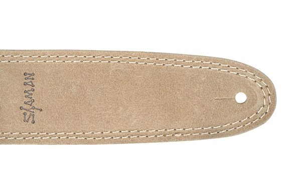 Shaman Standard 02 Light Brown Leather Strap, White Stitching Smooth image 2