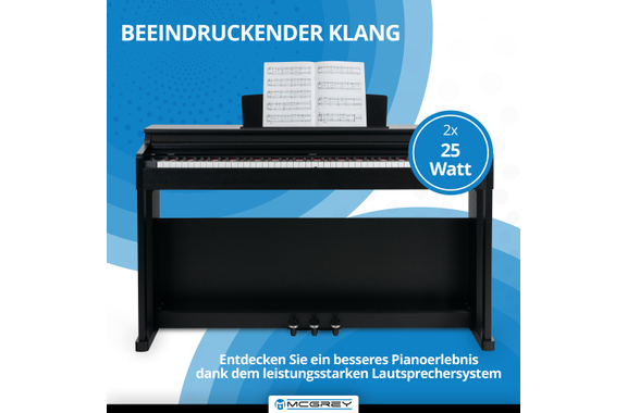 McGrey DP-19 SM E-Piano Schwarz matt Set image 2