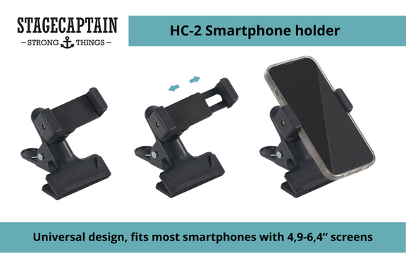 Stagecaptain HC-2 Smartphonehouder met Klem image 2