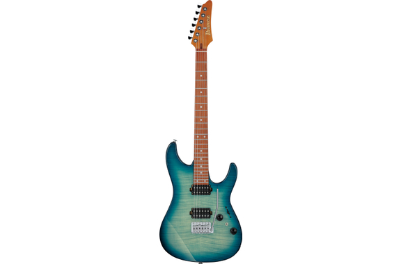 Ibanez AZ24S1F-TXB Standard Chitarra Elettrica Trasparente Turquoise Burst Set image 2