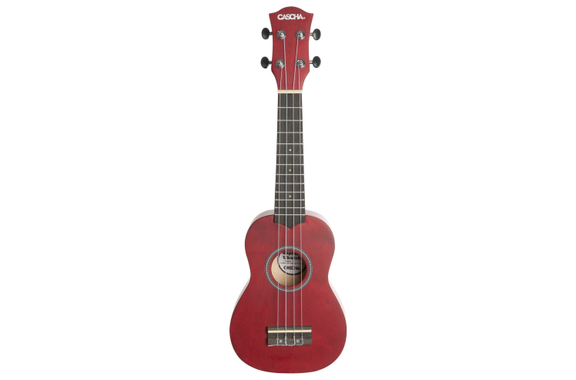 Cascha 3970 Soprano Ukulele Bundle Red image 2
