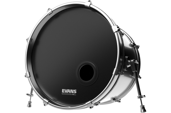 Evans EMAD Parche Resonante Para Bombo Black 20\" image 2