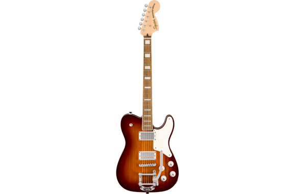 Squier Paranormal Troublemaker Telecaster Deluxe Bigsby Honey Sunburst image 2